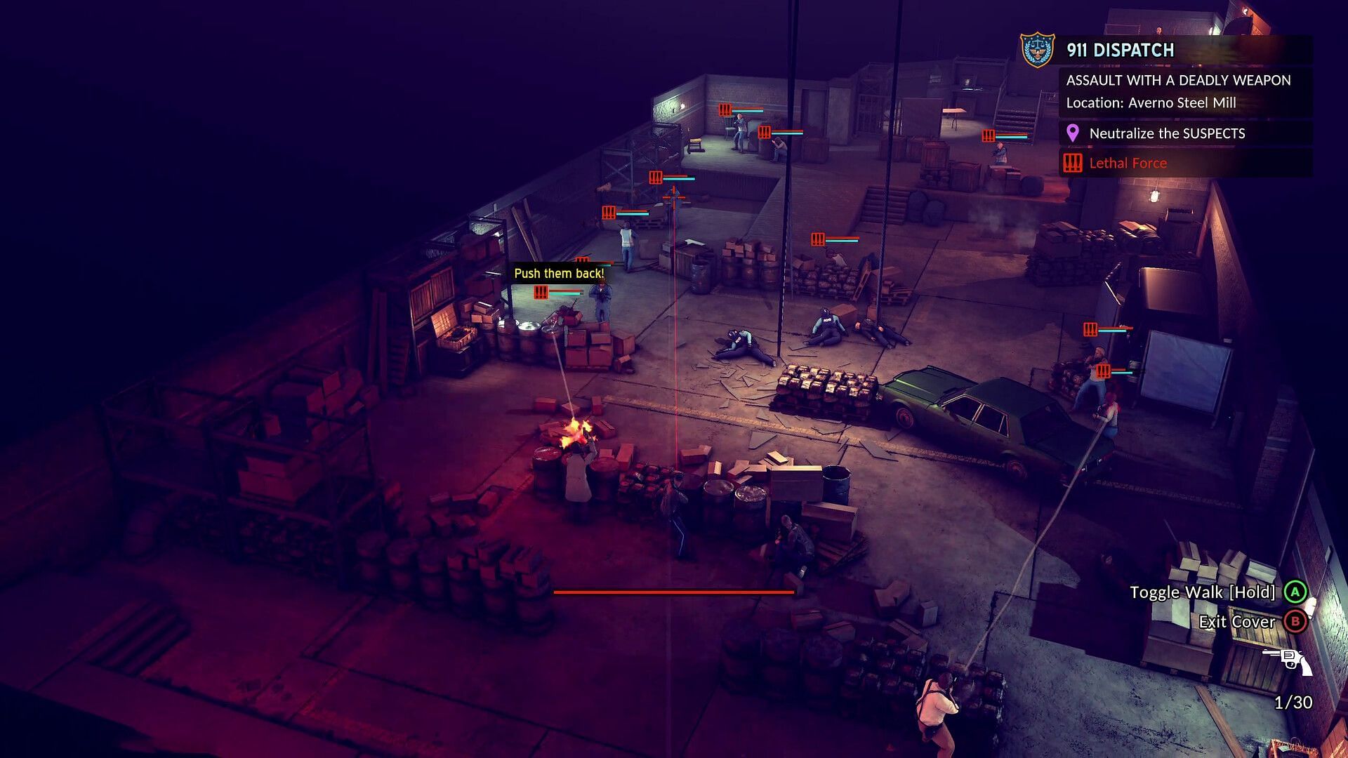 Unlocking all the best weapons in The Precinct is all about ranking up (Image via Kwalee)